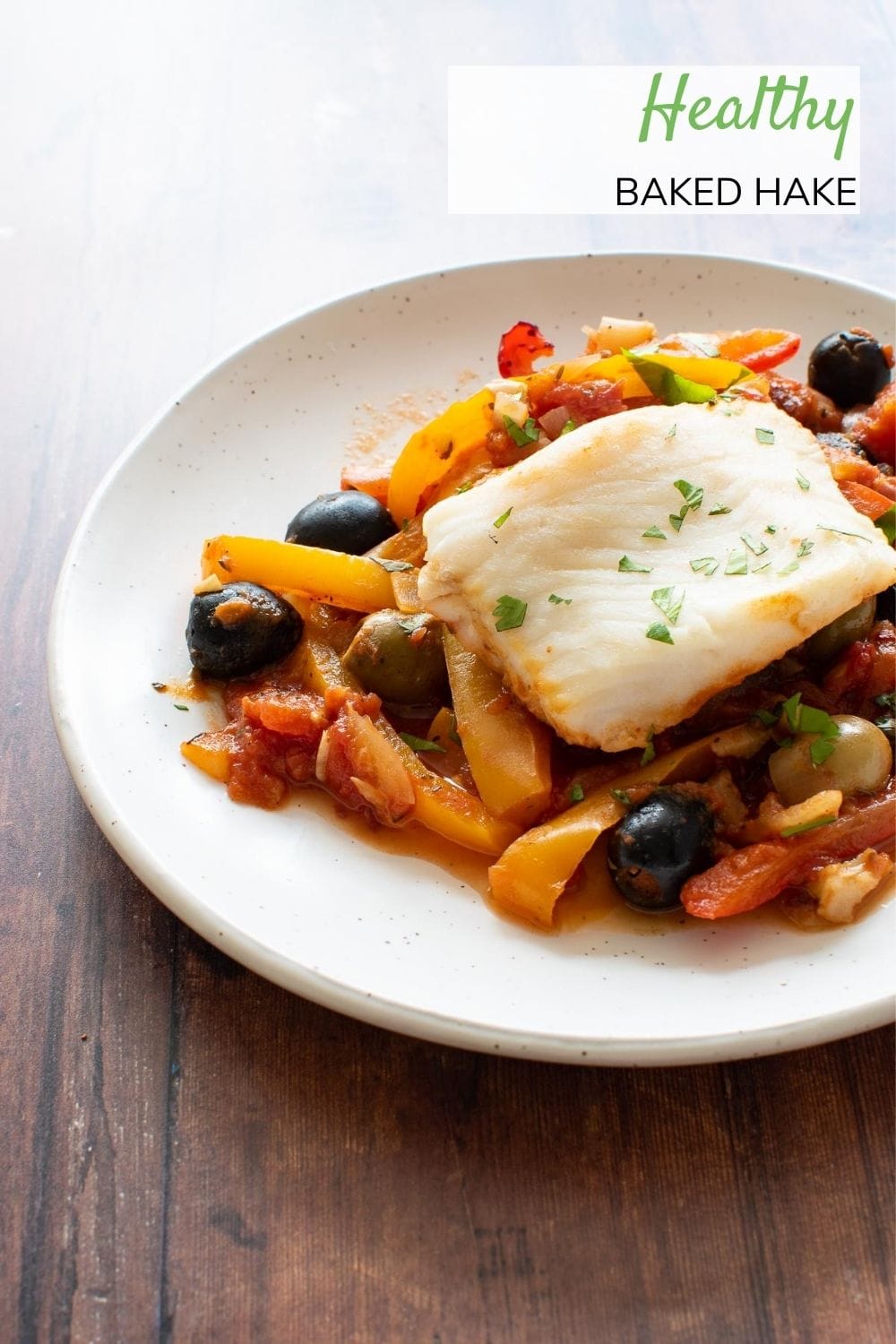 Mediterranean Baked Hake (Easy & Delicious!) Hint of Healthy