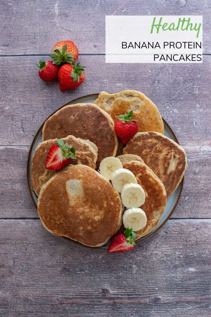 The BEST Banana Protein Pancakes - Hint of Healthy