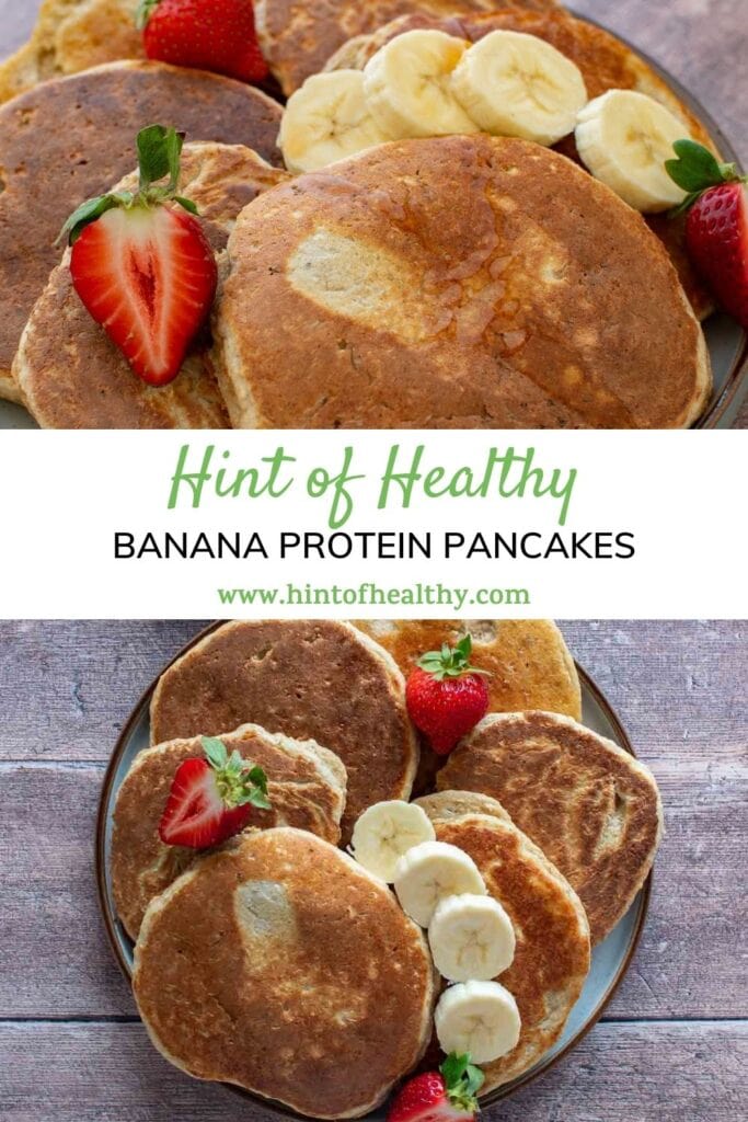 The BEST Banana Protein Pancakes - Hint of Healthy