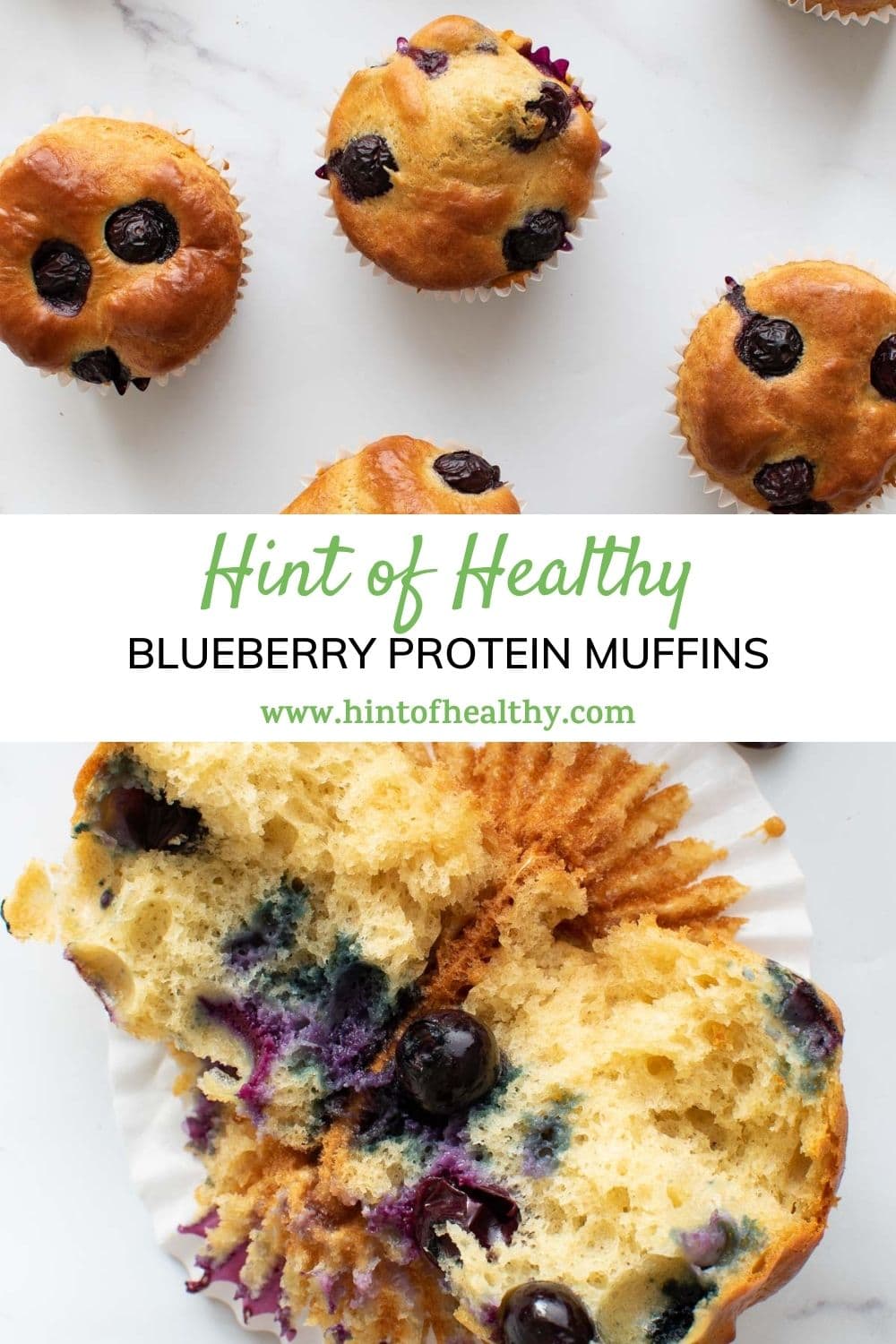 The Best Blueberry Protein Muffins Hint of Healthy