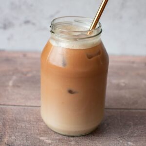 Iced chai latte.