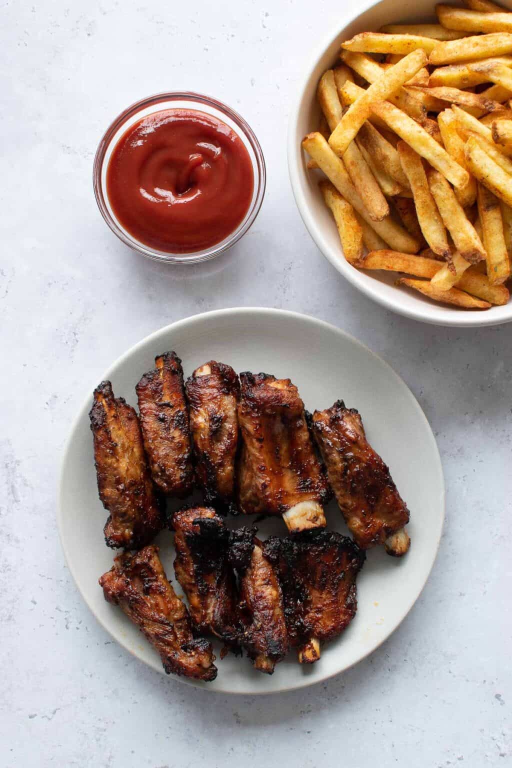 Juicy BBQ Air Fryer Ribs Hint of Healthy