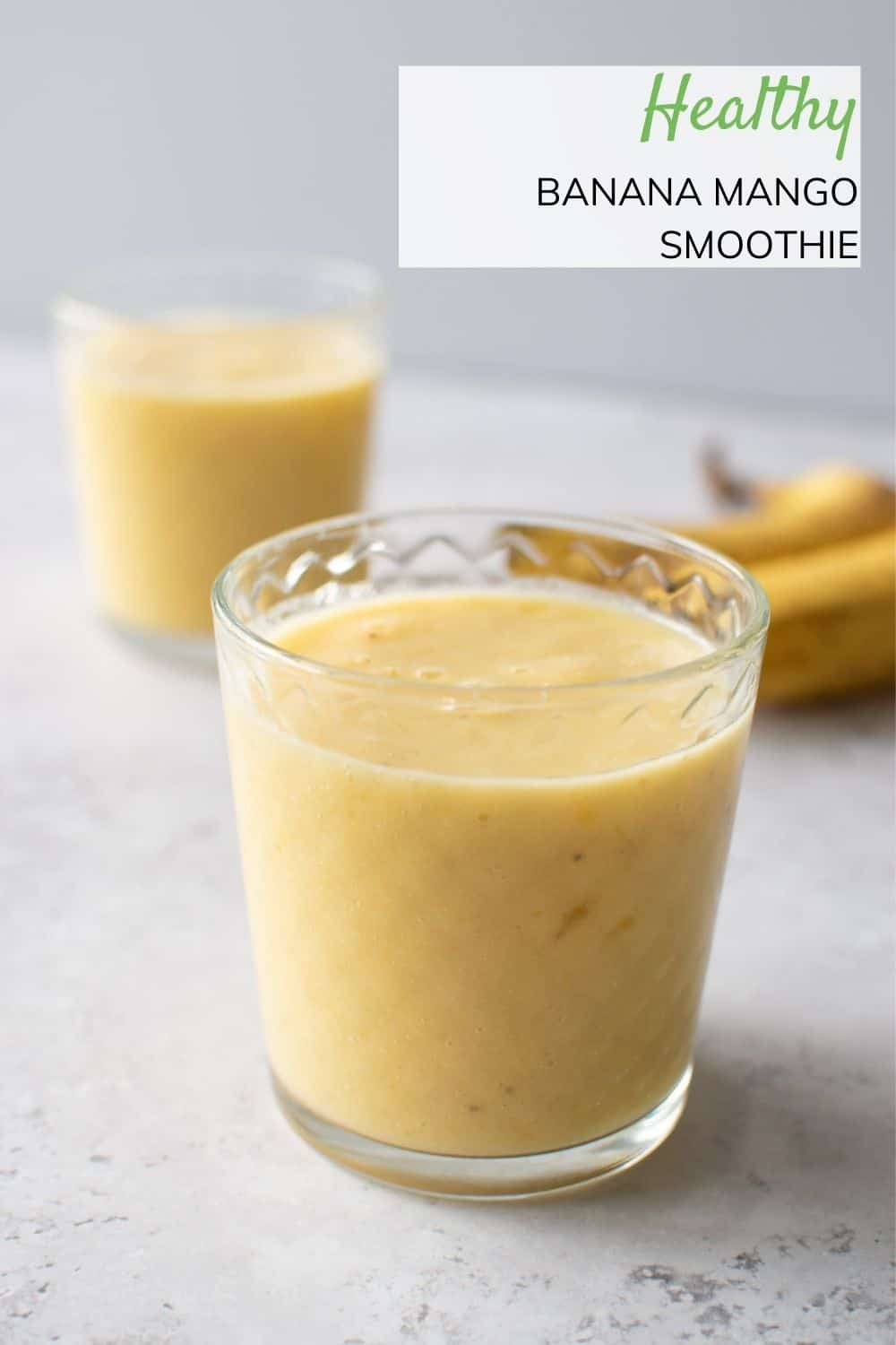 Banana Mango Smoothie (Easy 3Ingredient Recipe) Hint of Healthy