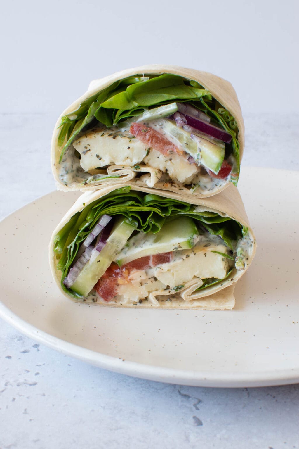 Halloumi Wraps (Healthy 5Minute Dinner!) Hint of Healthy