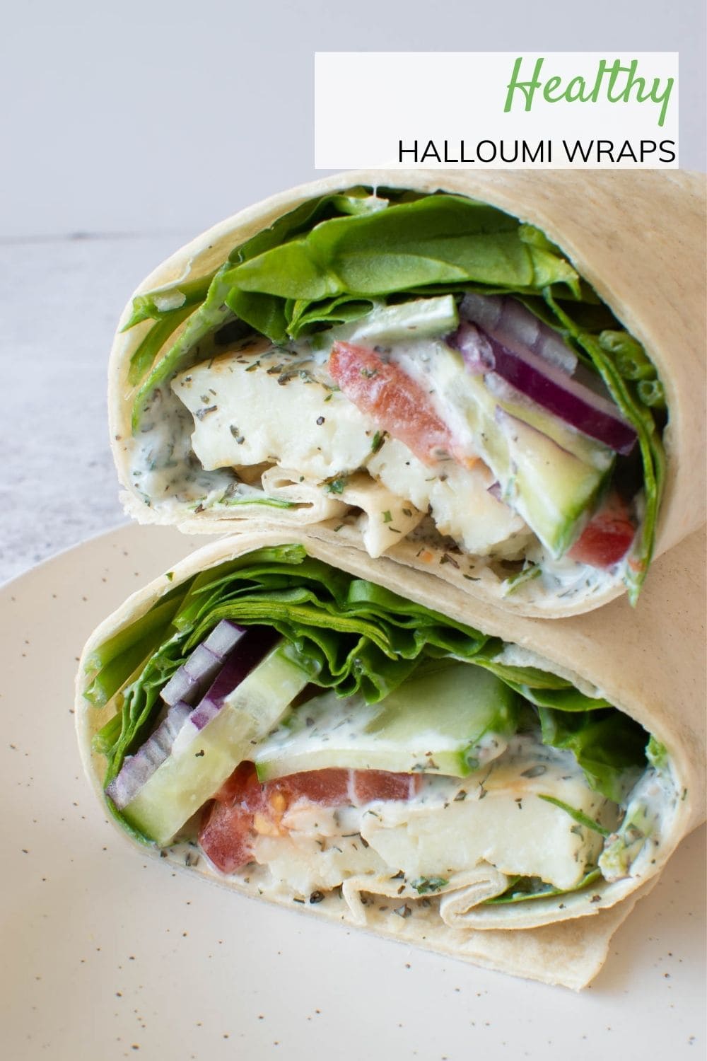 Halloumi Wraps (Healthy 5Minute Dinner!) Hint of Healthy