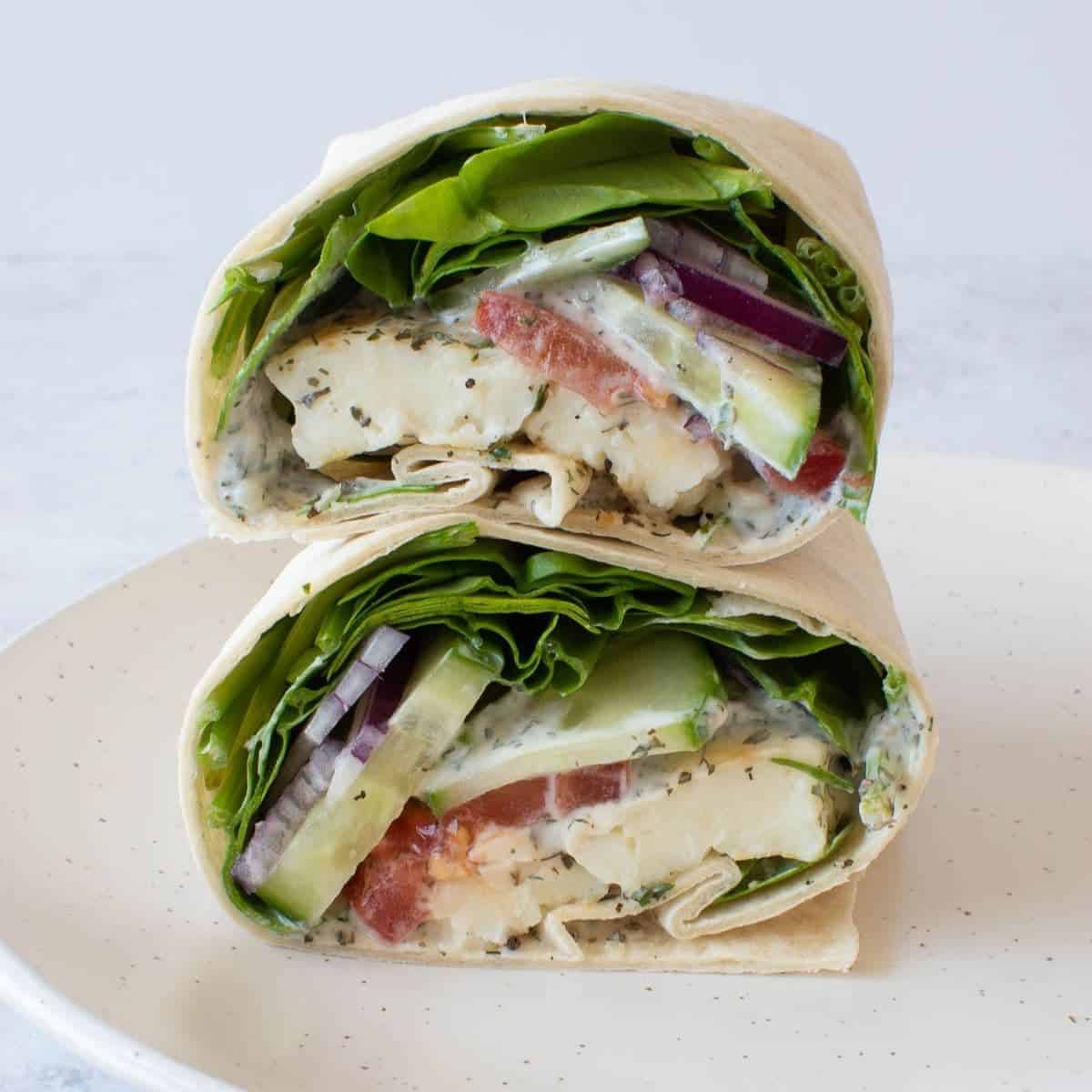 Halloumi Wraps (Healthy 5Minute Dinner!) Hint of Healthy