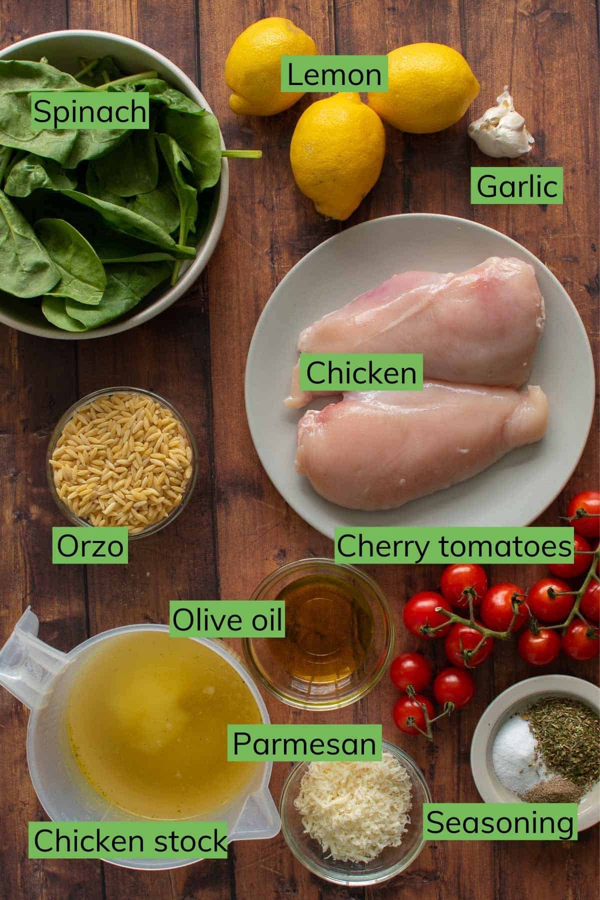 The ingredients needed to make this recipe.