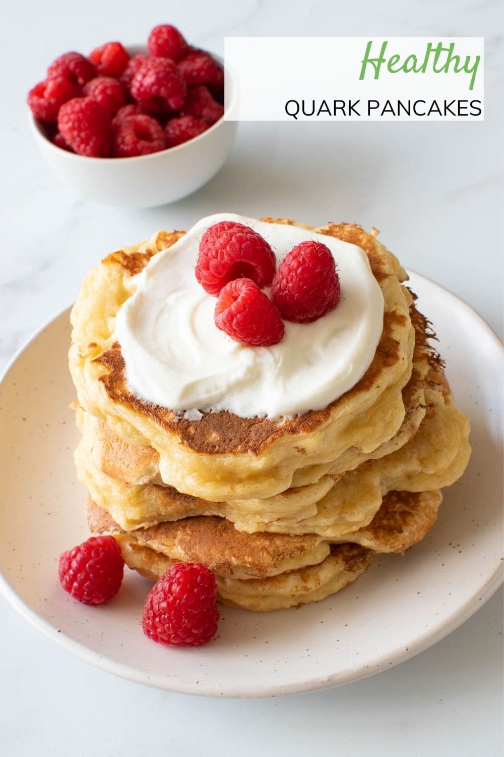 Quark Pancakes (Easy Quark Breakfast Recipe) Hint of Healthy