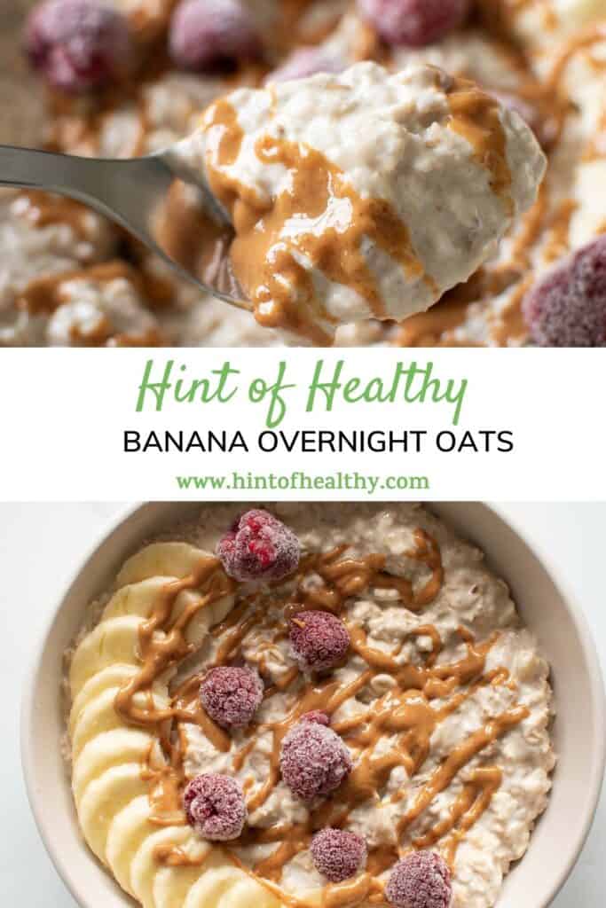 A bowl of overnight oats.