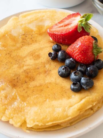 Eggless pancakes.