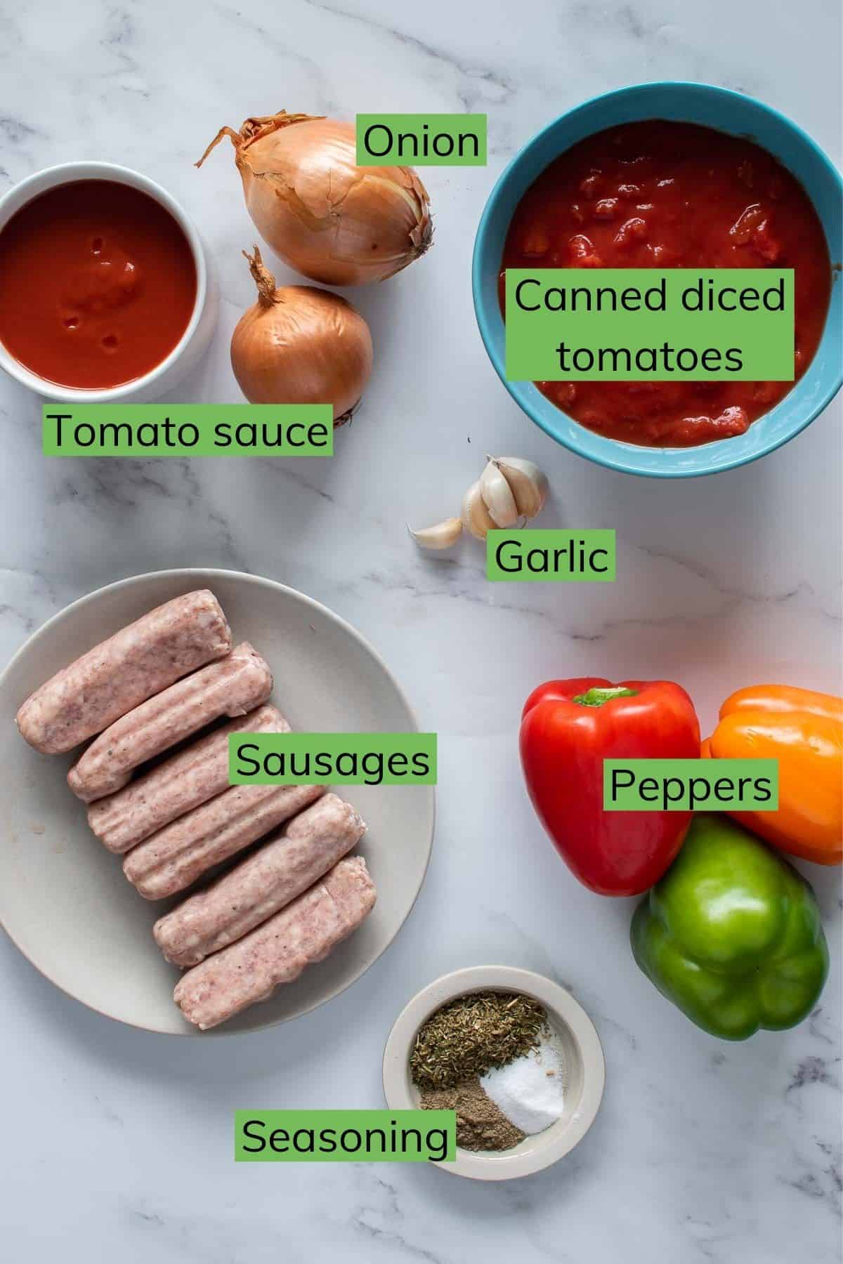 The ingredients needed to make this recipe.