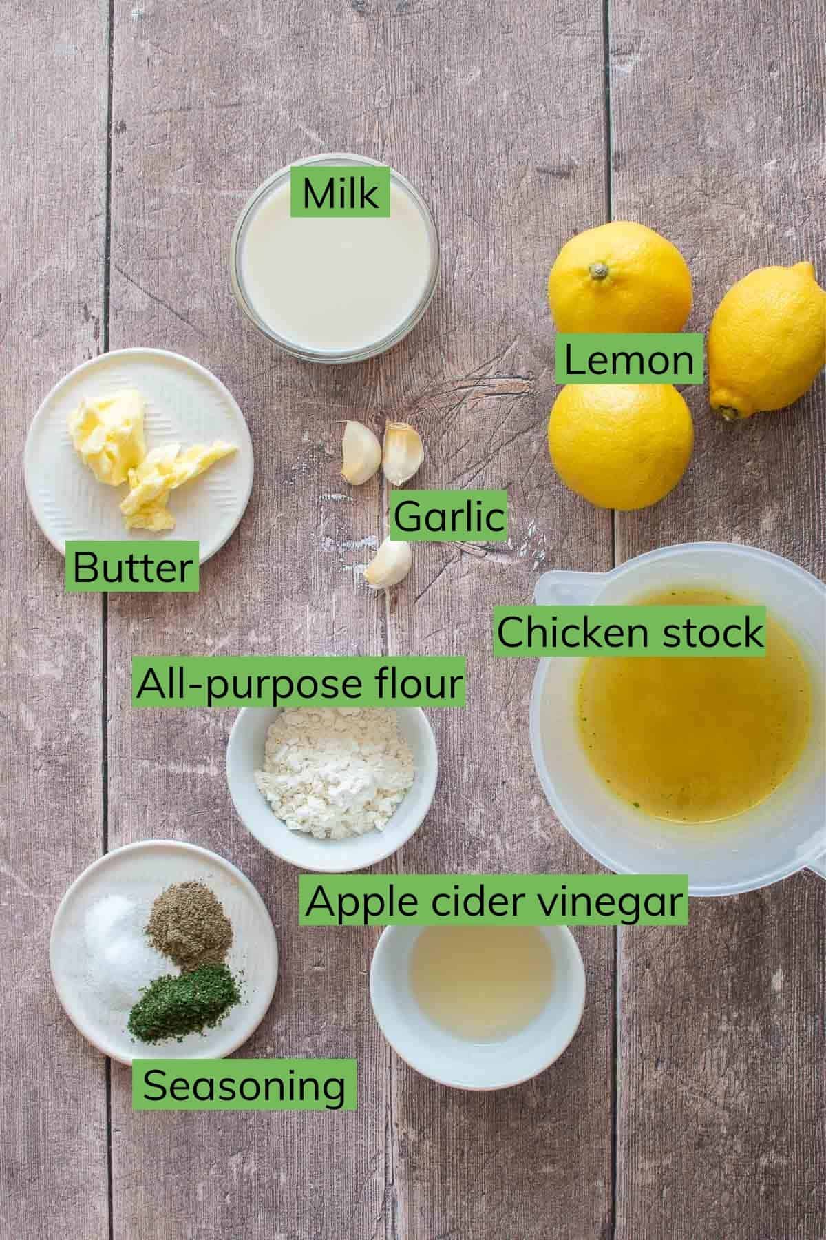 The ingredients needed to make this recipe.