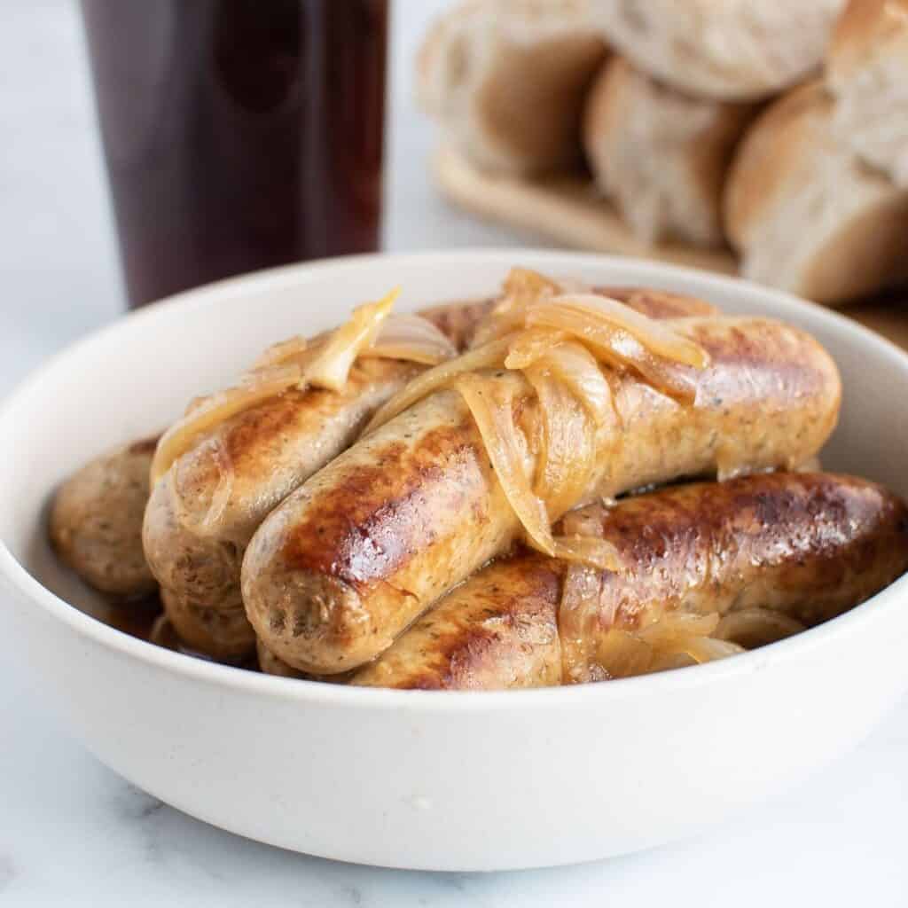 Instant Pot Brats (Beer Boiled Bratwurst) Hint of Healthy
