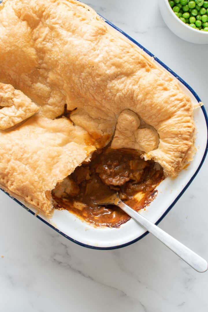 Mince Beef Pie with Puff Pastry - Hint of Healthy