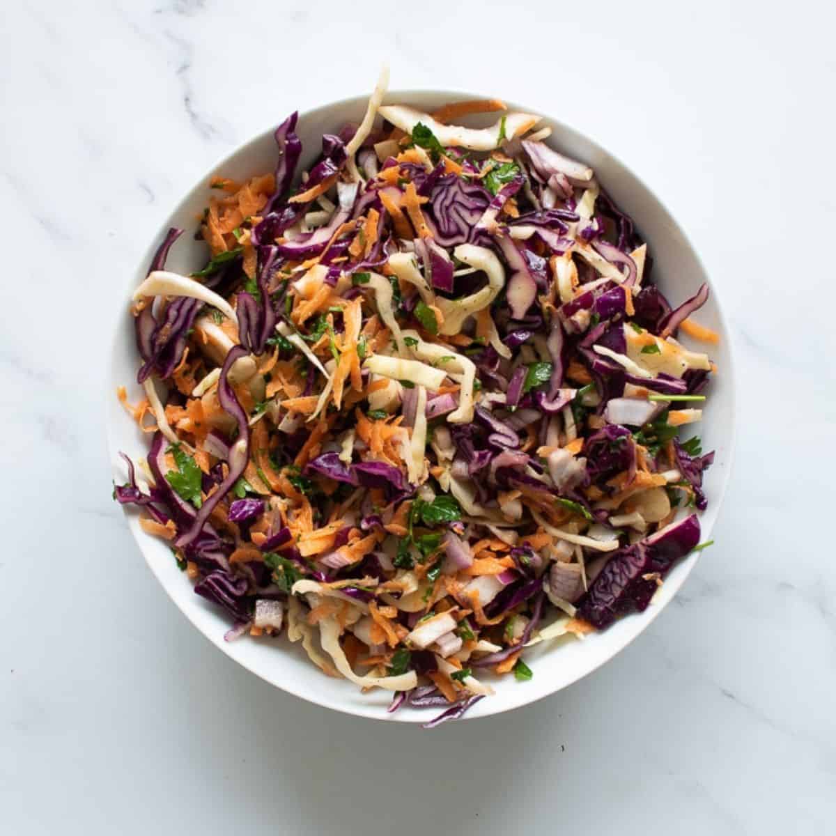 No Mayo Coleslaw