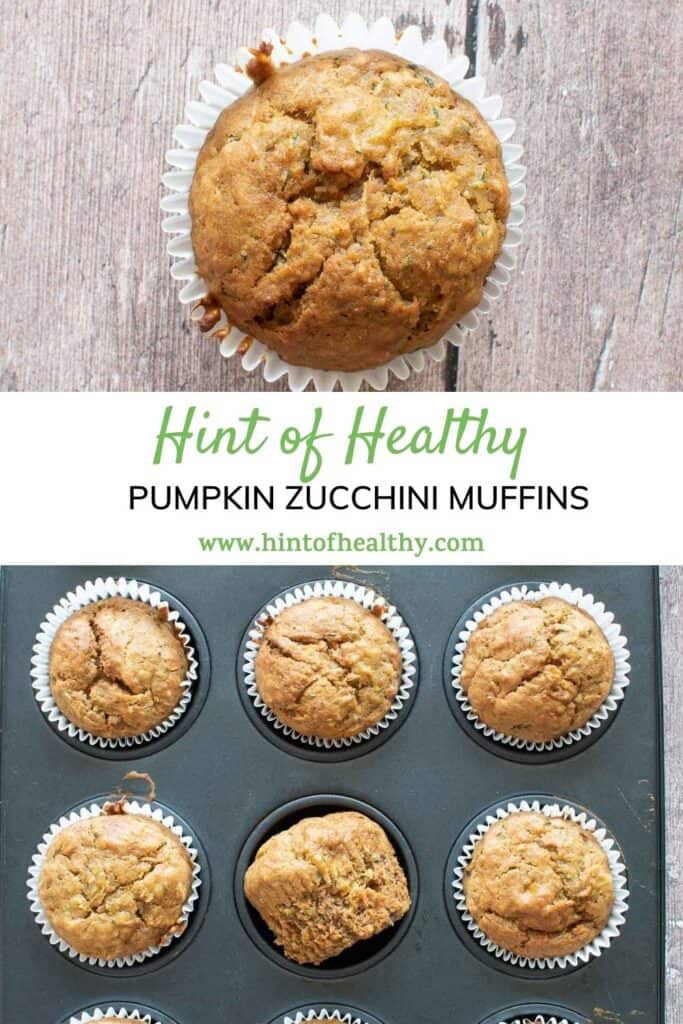 Pumpkin zucchini muffins.