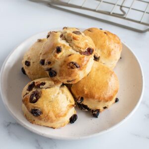 Sultana scones.