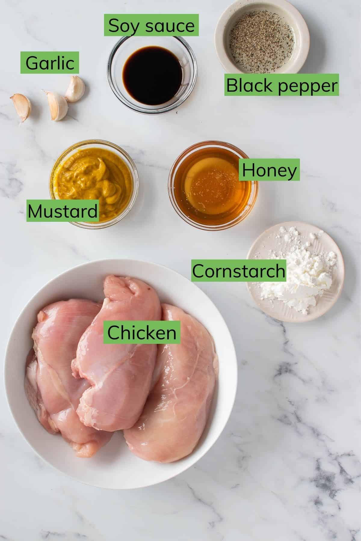 The ingredients needed to make this recipe.