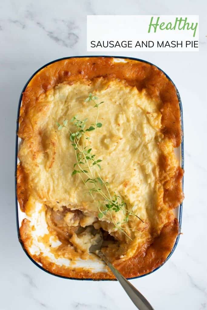 Sausage and mashed potato pie.