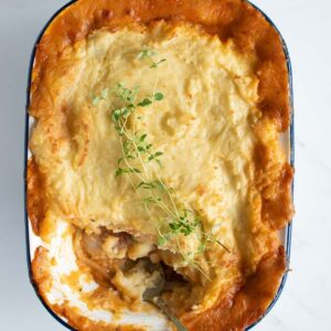 Sausage and mash pie.