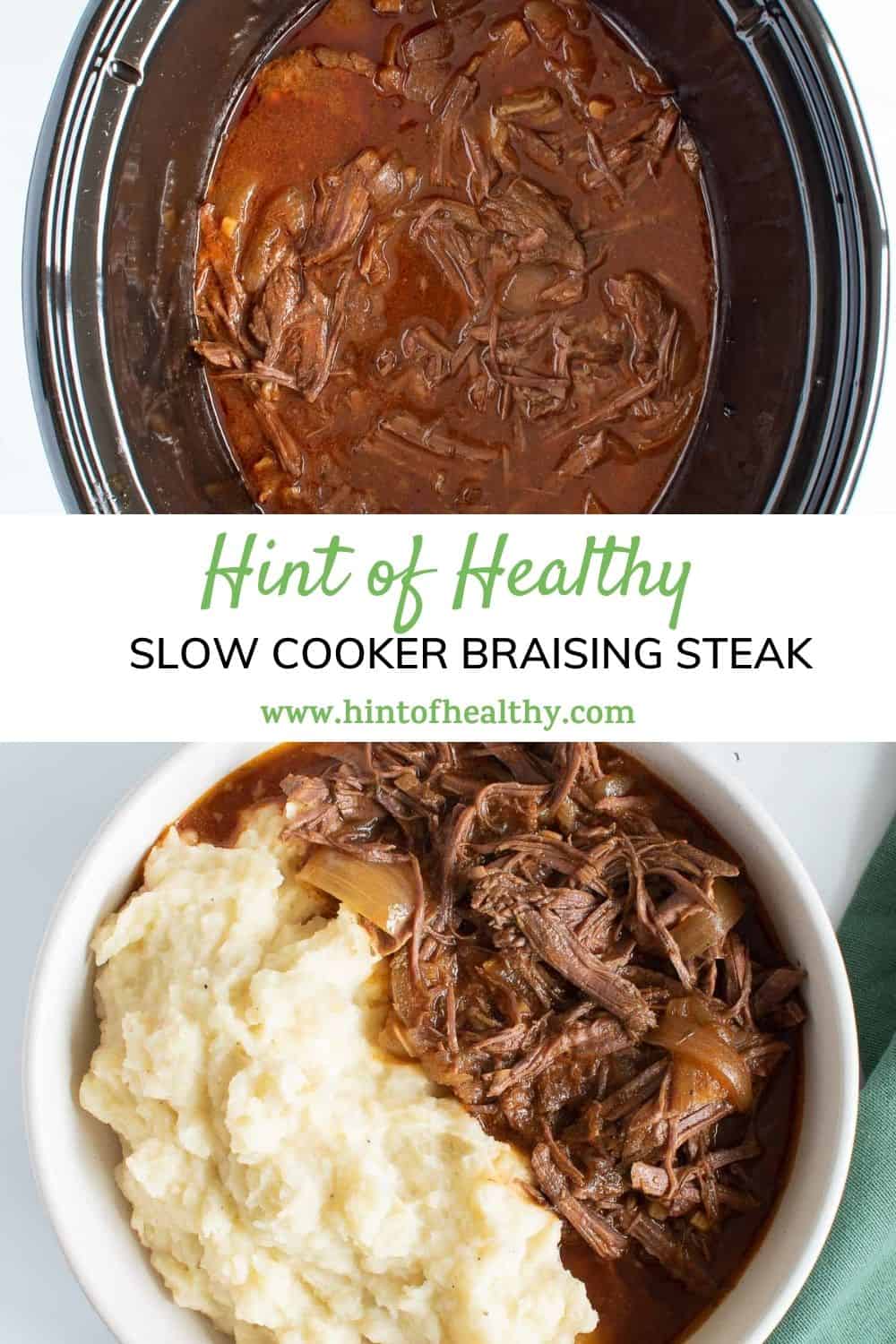 Easy Slow Cooker Braising Steak - Hint of Healthy