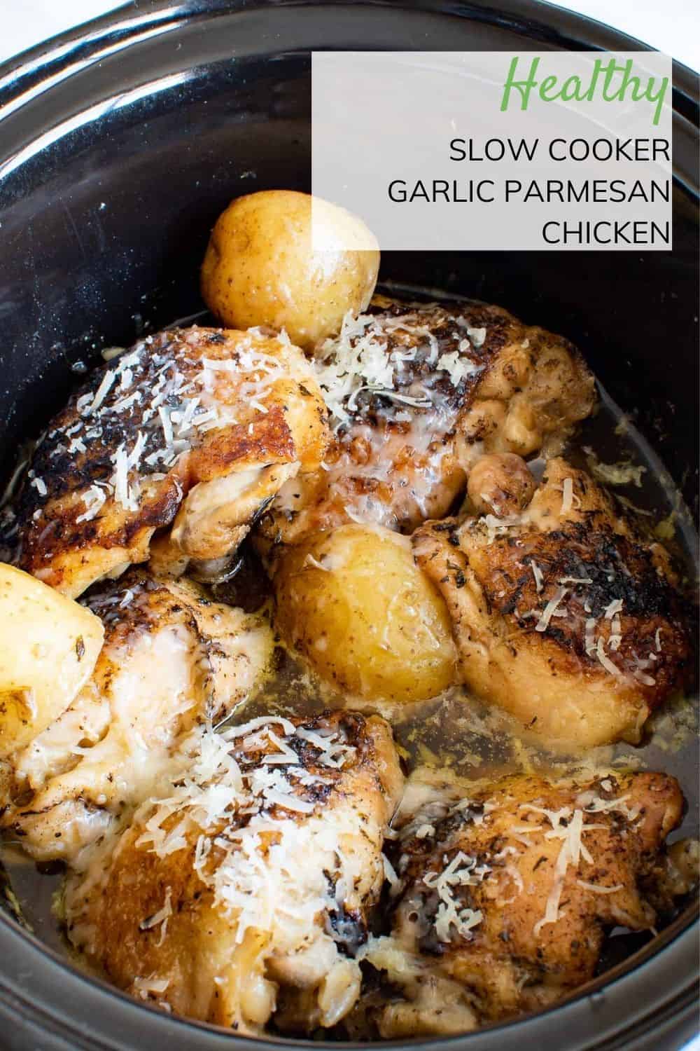 Slow Cooker Garlic Parmesan Chicken Hint of Healthy