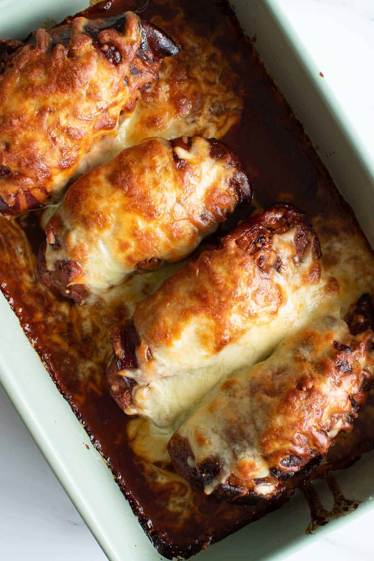 Hunter's chicken with cheese.