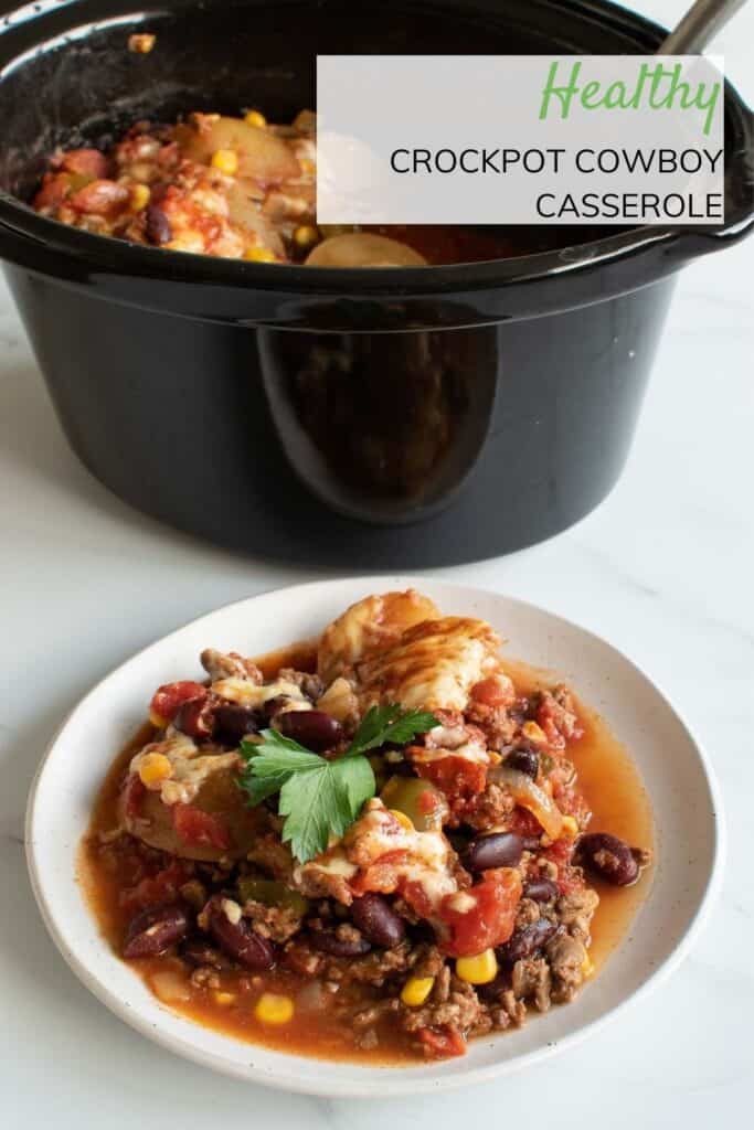 Slow cooked cowboy casserole.