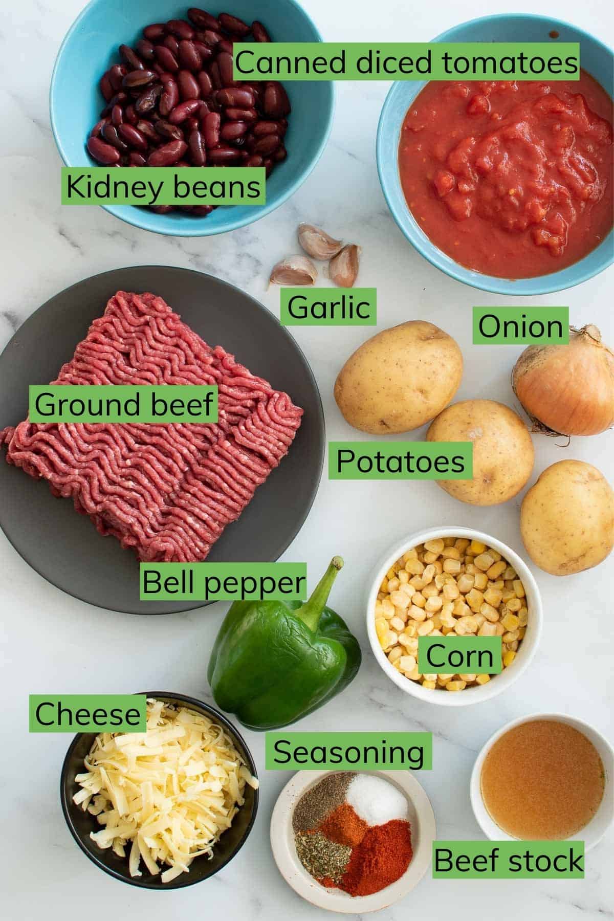 The ingredients needed to make this recipe.