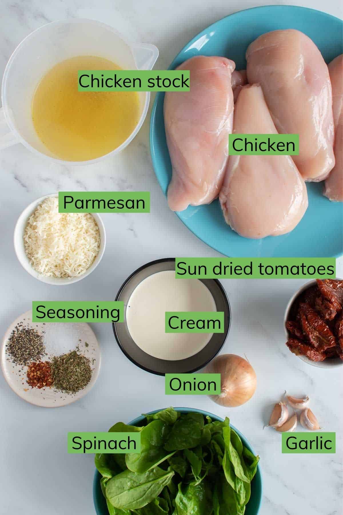 The ingredients needed to make this recipe.