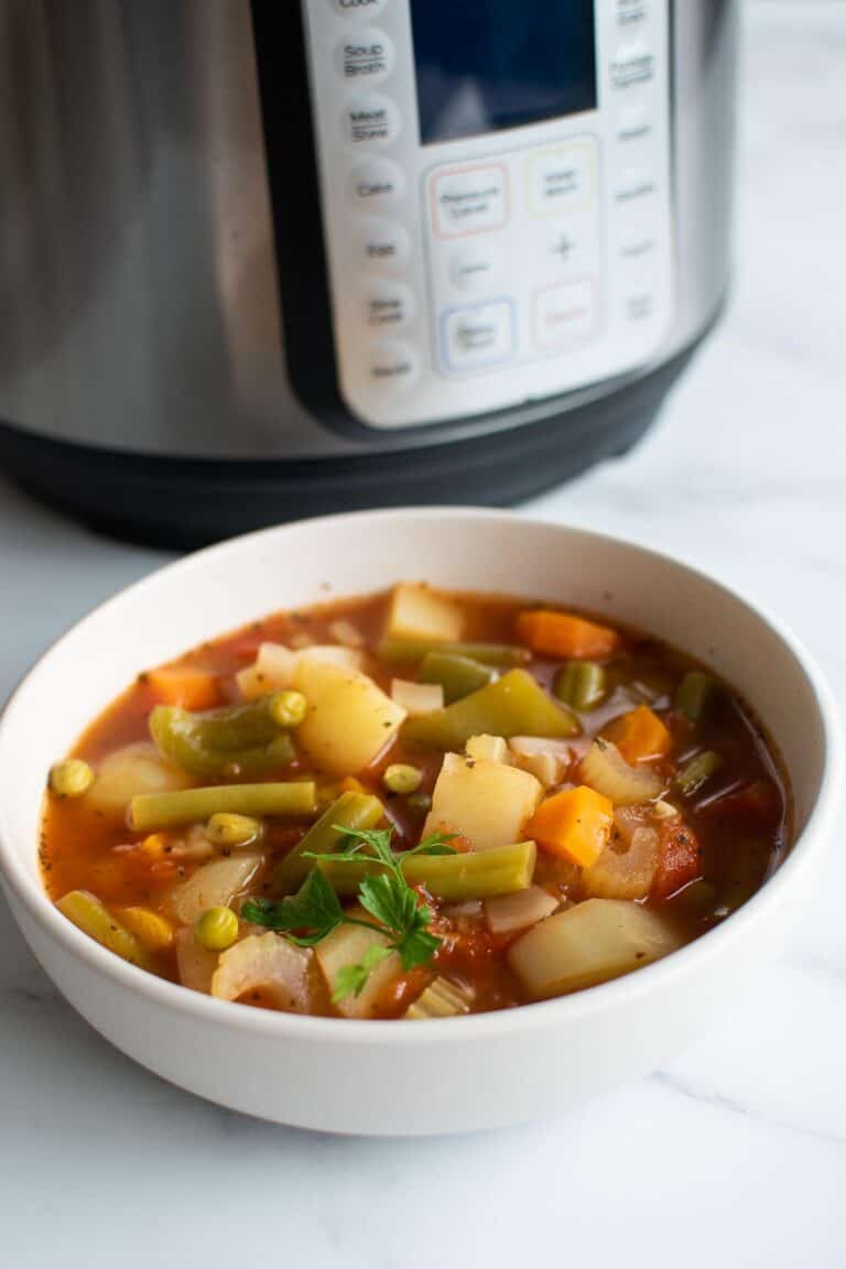 Instant Pot Vegetable Soup Recipe - Hint of Healthy