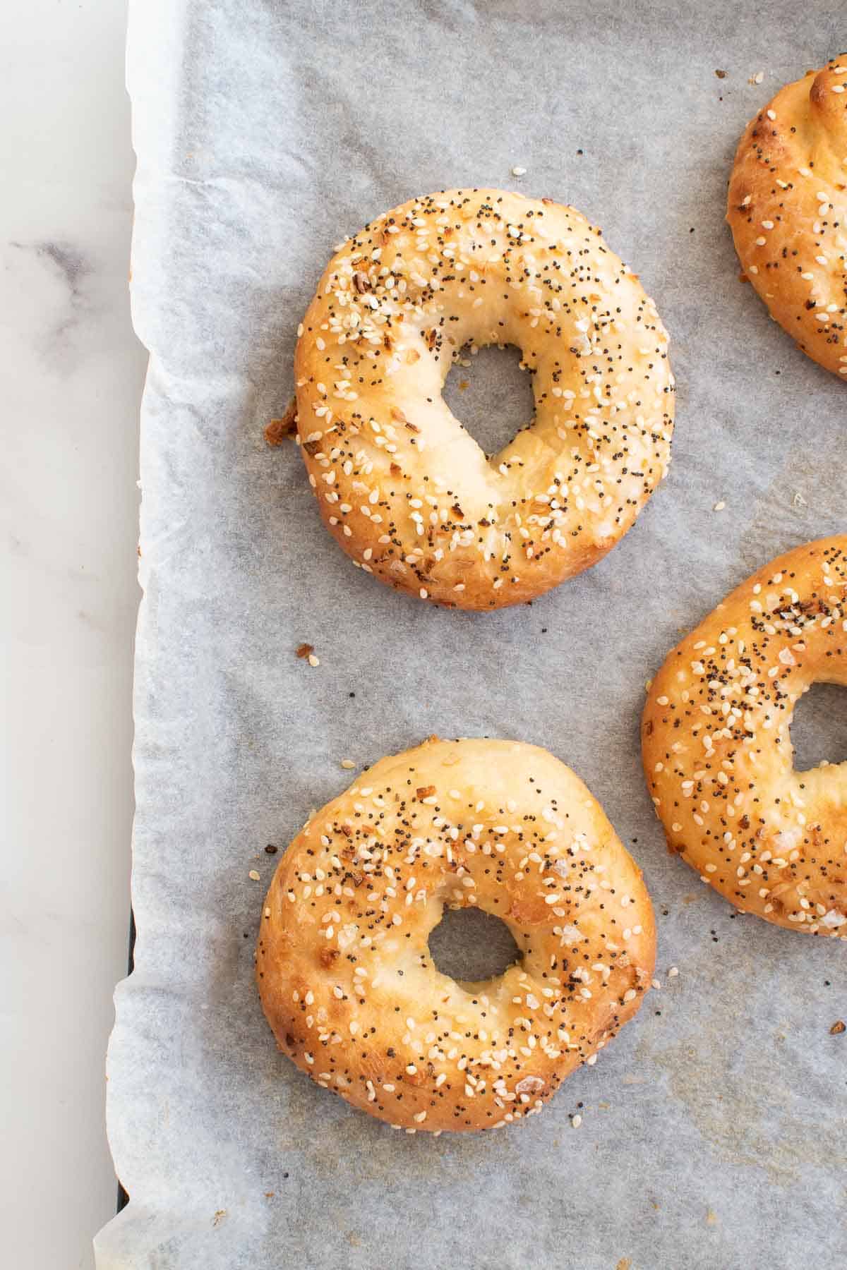 3 ingredient everything bagels.