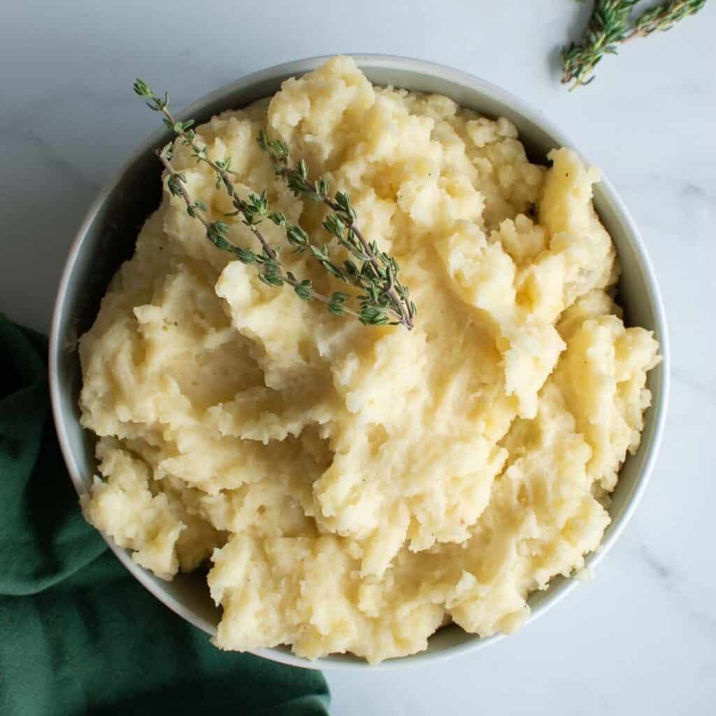 Almond Milk Mashed Potatoes (Vegan Garlic Mash) Hint of Healthy