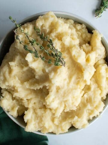 Almond milk mashed potatoes.