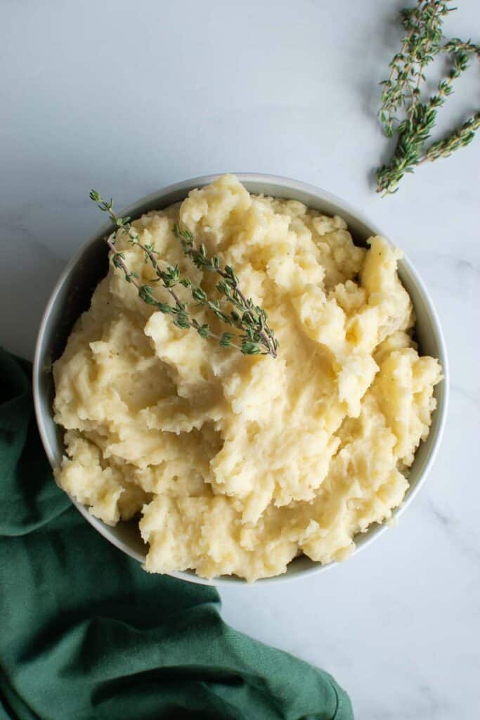 Almond Milk Mashed Potatoes (Vegan Garlic Mash) Hint of Healthy