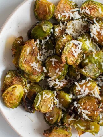 Garlic parmesan brussels sprouts.