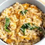 Instant Pot Butternut Squash Risotto.