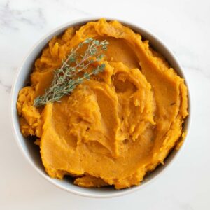 Instant pot mashed sweet potatoes side dish.