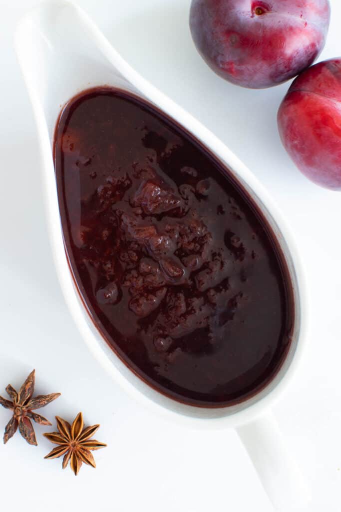 Plum Sauce for Duck (Easy 10-Minute Recipe) - Hint of Healthy