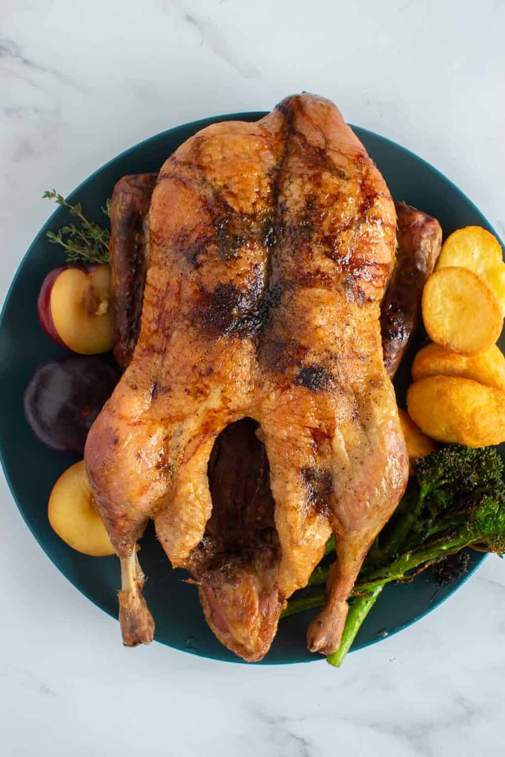 Slow Cooked Duck (Whole Duck Recipe) - Hint of Healthy