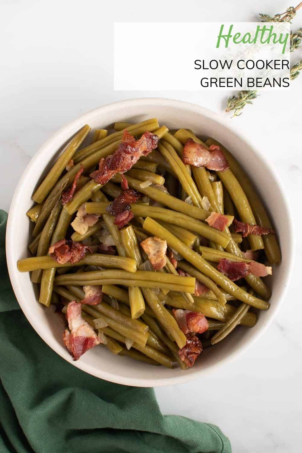 Slow Cooker Green Beans Hint of Healthy