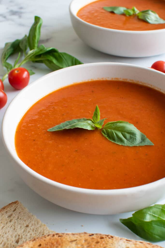 Spicy Tomato Soup (10Minute Soup Recipe) Hint of Healthy