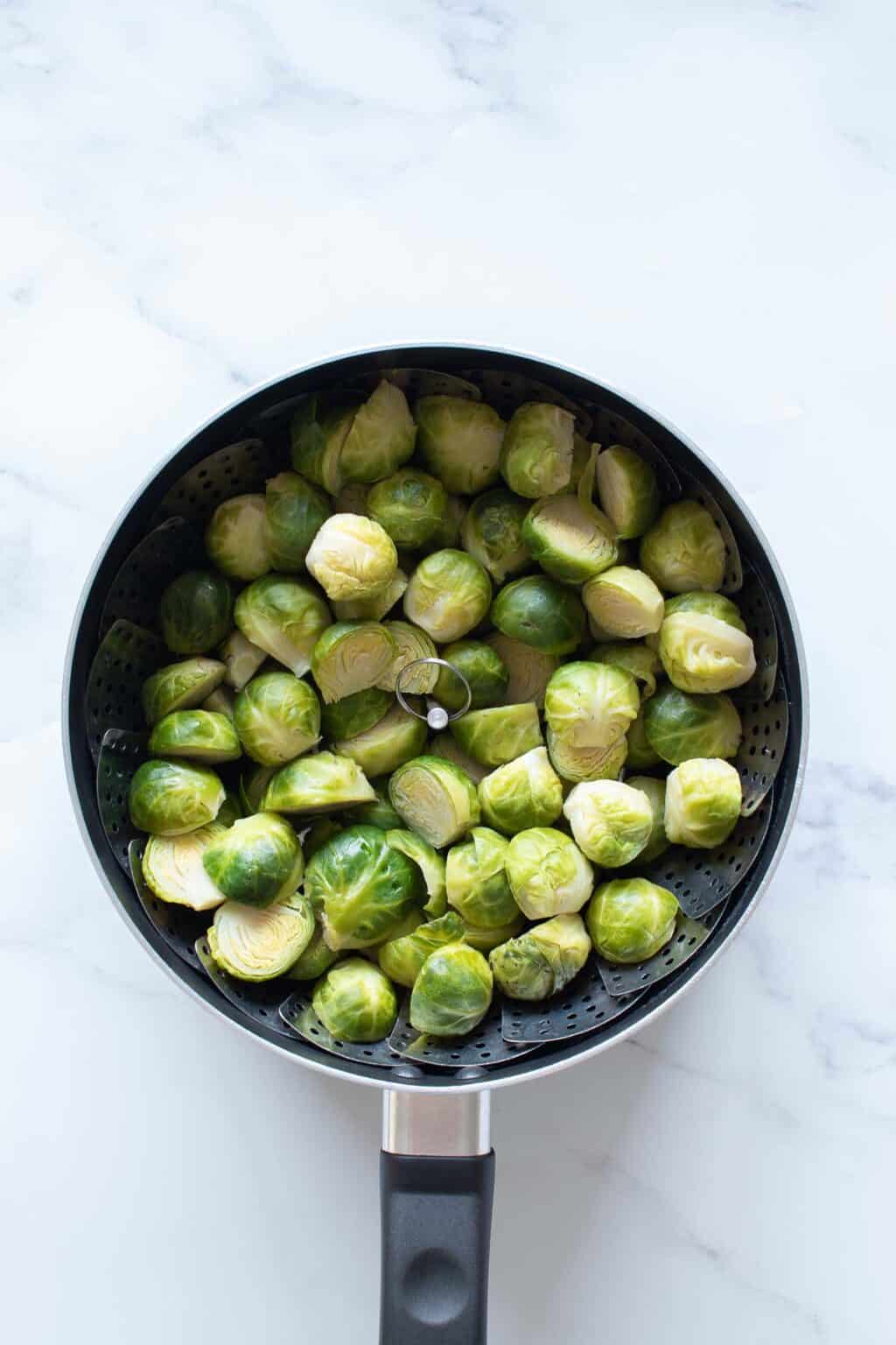 Steamed Brussels Sprouts (Easy 5Minute Side Dish) Hint of Healthy