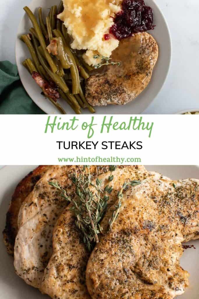10-Minute Easy Turkey Steaks - Hint Of Healthy