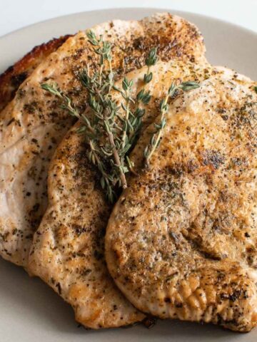 Turkey steaks.