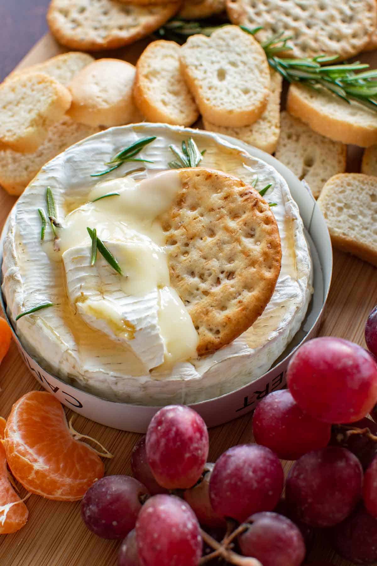 Baked Camembert with Honey Recipe - Hint of Healthy