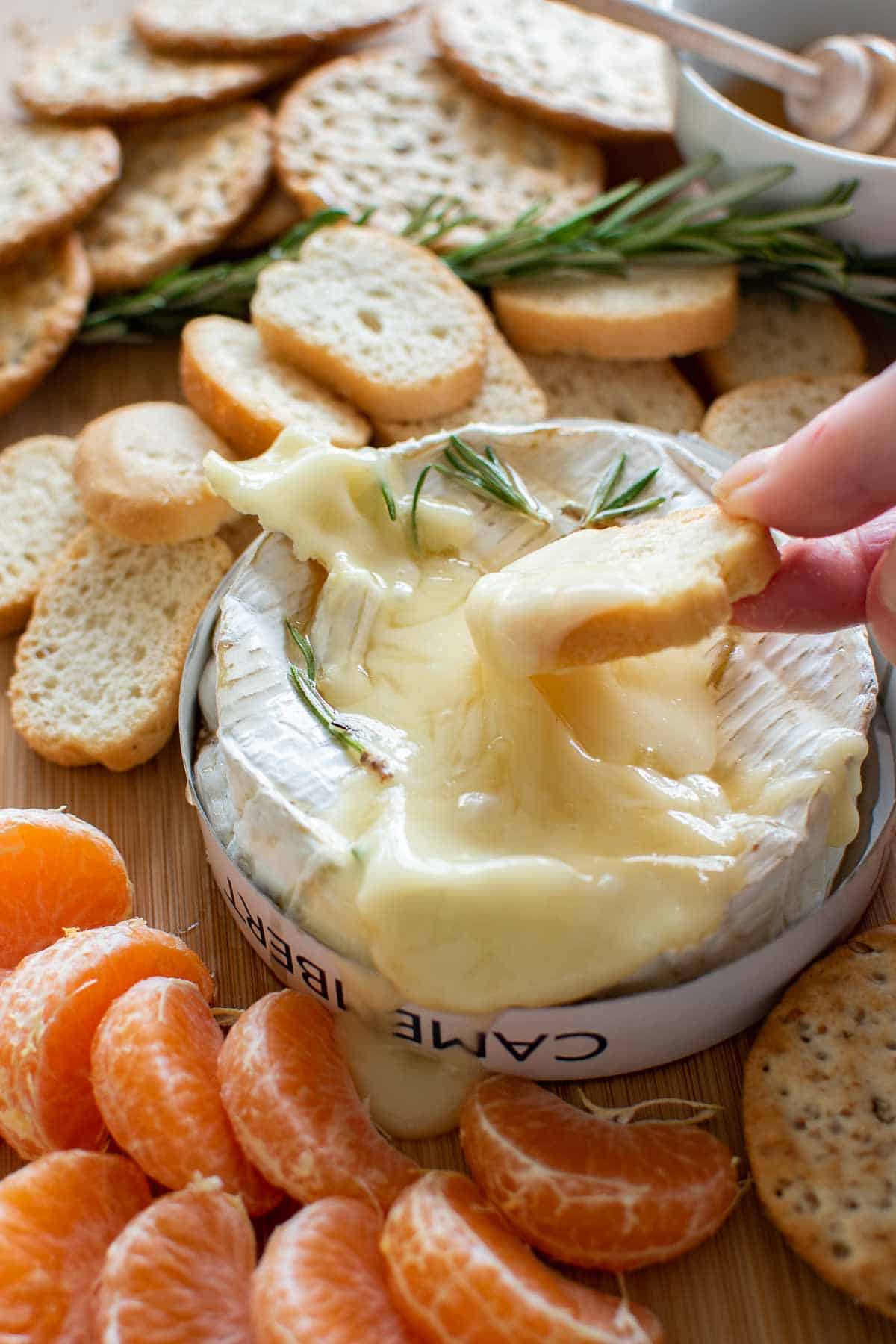 Baked Camembert with Honey Recipe - Hint of Healthy