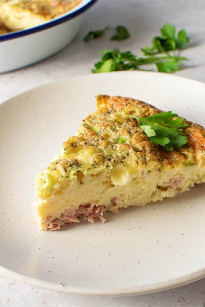 Easy Ham and Cheese Frittata Recipe Hint of Healthy