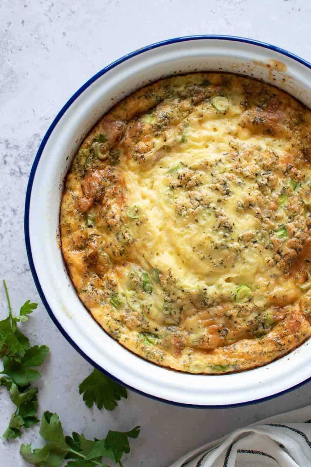 Easy Ham and Cheese Frittata Recipe Hint of Healthy