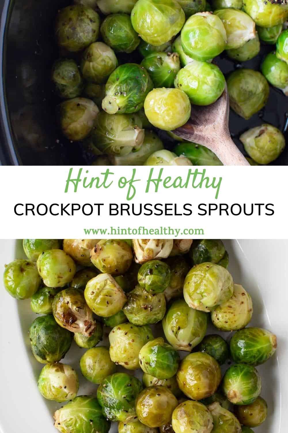 Slow Cooker Brussels Sprouts Hint of Healthy